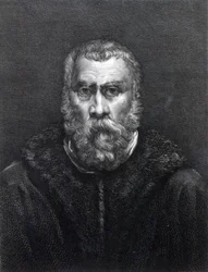 Tintoretto, graviert von Delaistre
